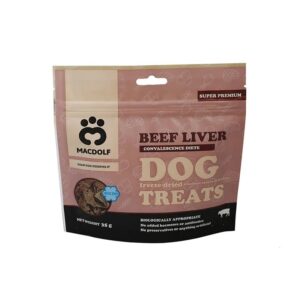 تشویقی سگ مک دولف طعم جگر گوساله Macdolf Beef Liver وزن 35 گرم