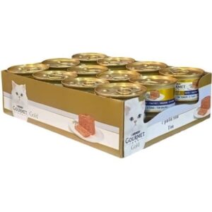 کنسرو غذای گربه گلد گورمت با طعم ماهی تن Gourmet Gold Tuna Pack