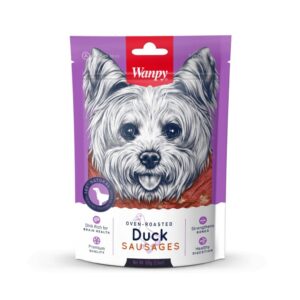 تشویقی سوسیسی سگ ونپی با طعم اردک Wanpy Duck Sausages وزن 100 گرم