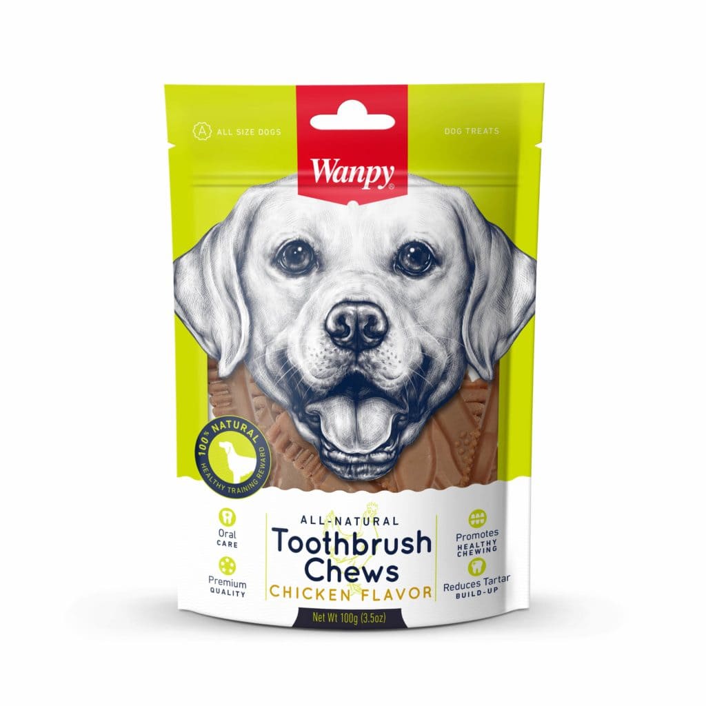 تشویقی سگ ونپی مدل Toothbrush Chews وزن 100 گرم