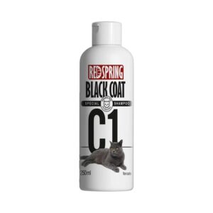 شامپو گربه C1 مخصوص موهای تیره و مشکی رداسپرینگ Redspring Black Coat Shampoo C1 حجم 300 میلی لیتر