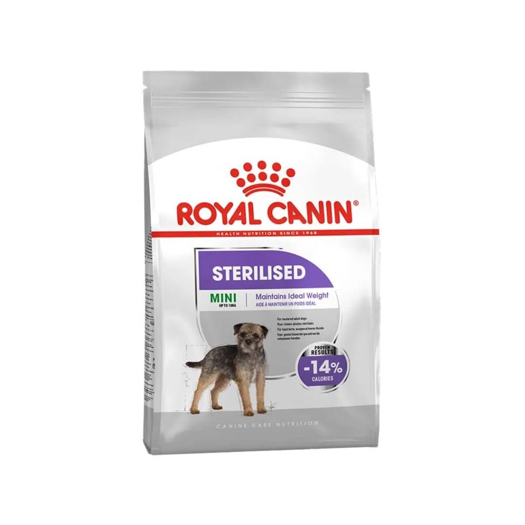 غذای خشک سگ عقیم شده‌ نژاد کوچک رویال کنین Royal Canin Mini Sterilised وزن 3 کیلوگرم