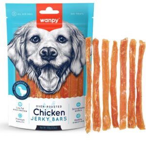 تشویقی سگ ونپی طعم مرغ Wanpy chicken jerky bars وزن ۱۰۰ گرم
