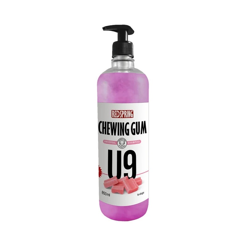 شامپو سگ U9 با عصاره آدامس رداسپرینگ Redspring Chewing Gum Universal Shampoo U9 حجم 850 میلی لیتر